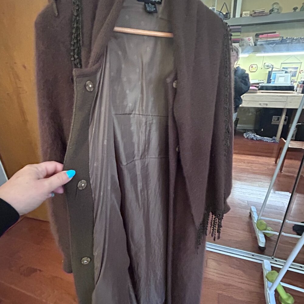 Full length Angora coat/sweater.
